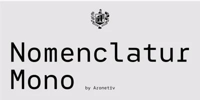 Nomenclatur Mono Font