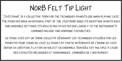 NorB Felt Tip Font
