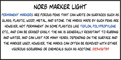 NorB Marker Font
