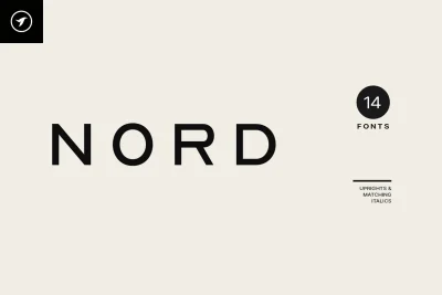 NORD - Minimal Display / Headline / Logo Typefac Free Font Font