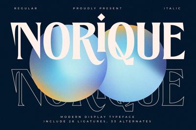 Norique Modern Display Typeface Free Download