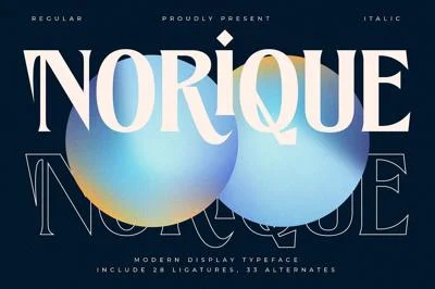 Norique Modern Display Typeface
