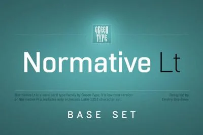 Normative Lt – 4 fonts