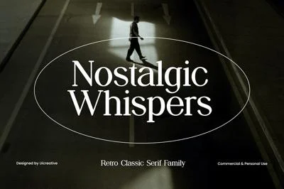 Nostalgic Whispers Retro Serif Font