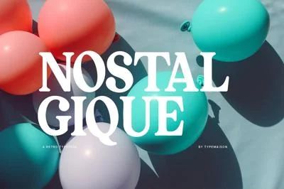 Nostalgique - Retro Inspired Font
