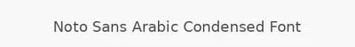 Noto Sans Arabic Condensed Font