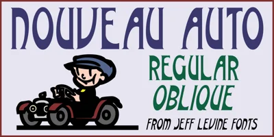 Nouveau Auto JNL Font