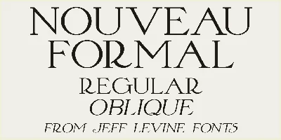 Nouveau Formal JNL Font