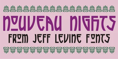 Nouveau Nights JNL Font