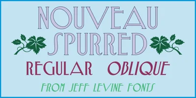 Nouveau Spurred JNL Font