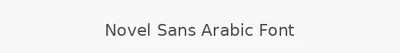 Novel Sans Arabic Font