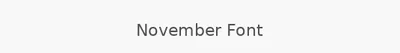 November Font
