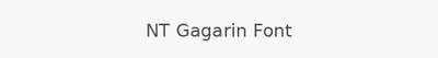 NT Gagarin Font
