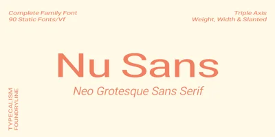 Nu Sans Font