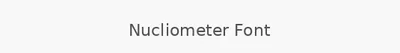 Nucliometer Font