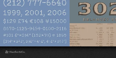 Numbers Font