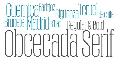 Obcecada Sans & Serif Font