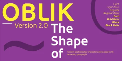 Oblik Font