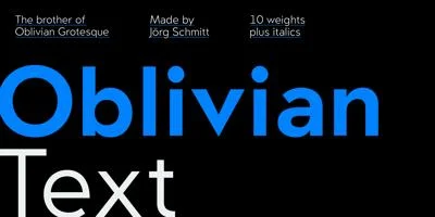 Oblivian Text Font