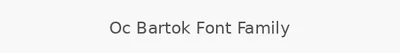 Oc Bartok Font Family