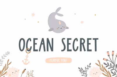 Ocean Secret | Playful font Free Download