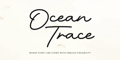 Ocean Trace Font