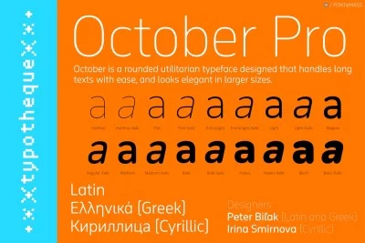 October Pro Suite Font