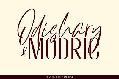 Odishary & Modric Font Duo Free Download