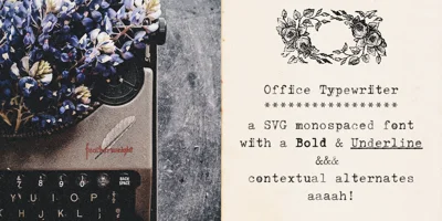 Office Typewriter Font