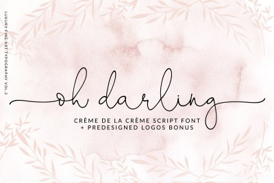 Oh Darling- Ethereal Script Font