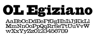 OL Egiziano Font