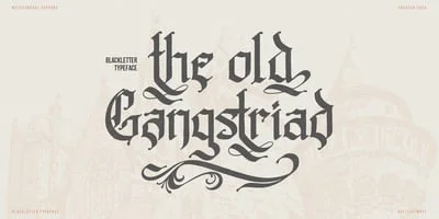 Old Gangstriad Font