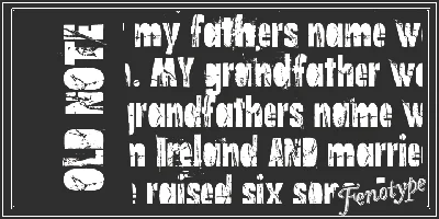 Old Note Font