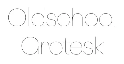 Oldschool Grotesk Font