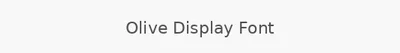 Olive Display Font