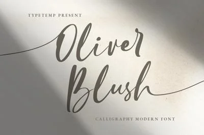 Oliver Blush Modern Calligraphy Font