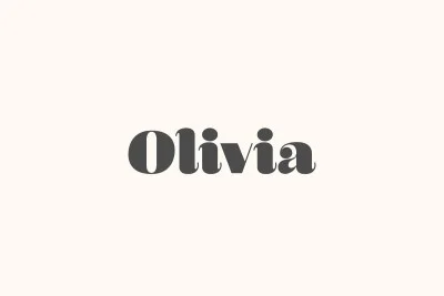 Olivia - A Curvy Typeface