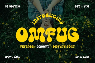 Omfug Retro - a Vintage display Font