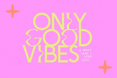 Only Good Vibes | Wavy Serif Font Free Download