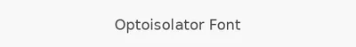 Optoisolator Font