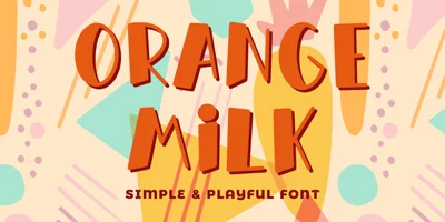 Orange Milk Font