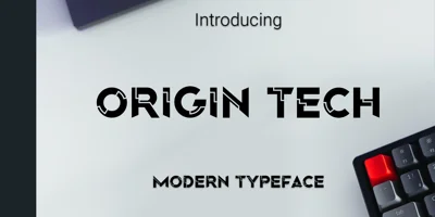 Origin Tech Font