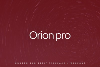 Orion pro - Typeface + Web Fonts
