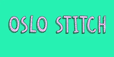 Oslo Stitch Font