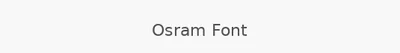 Osram Font
