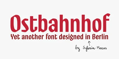 Ostbahnhof Font