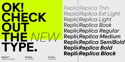 OT Replica Font