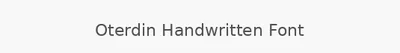 Oterdin Handwritten Font
