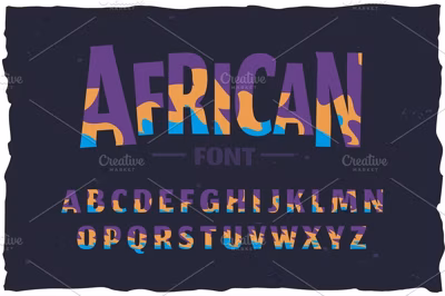 OTF color font! Funny african style Free Download