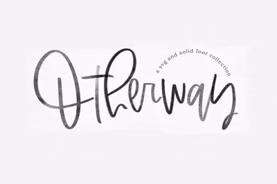 Otherway - SVG & Solid Script Font Free Download